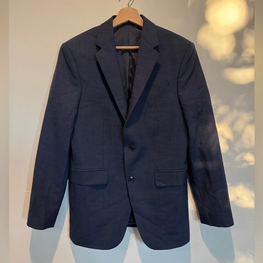 Zara Blue Sport Coat Modern Tailored Blazer
